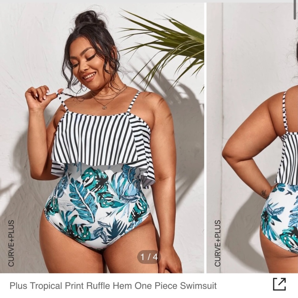 SHEIN plus sized swim suit